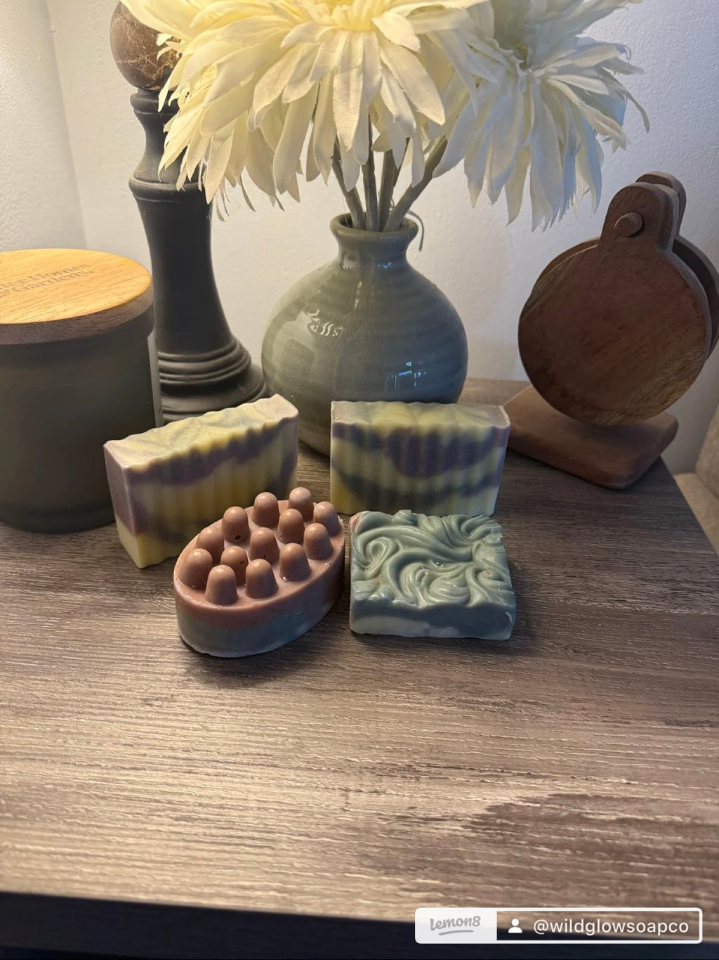 Lightly Scented Lavender Mint Soap Bar