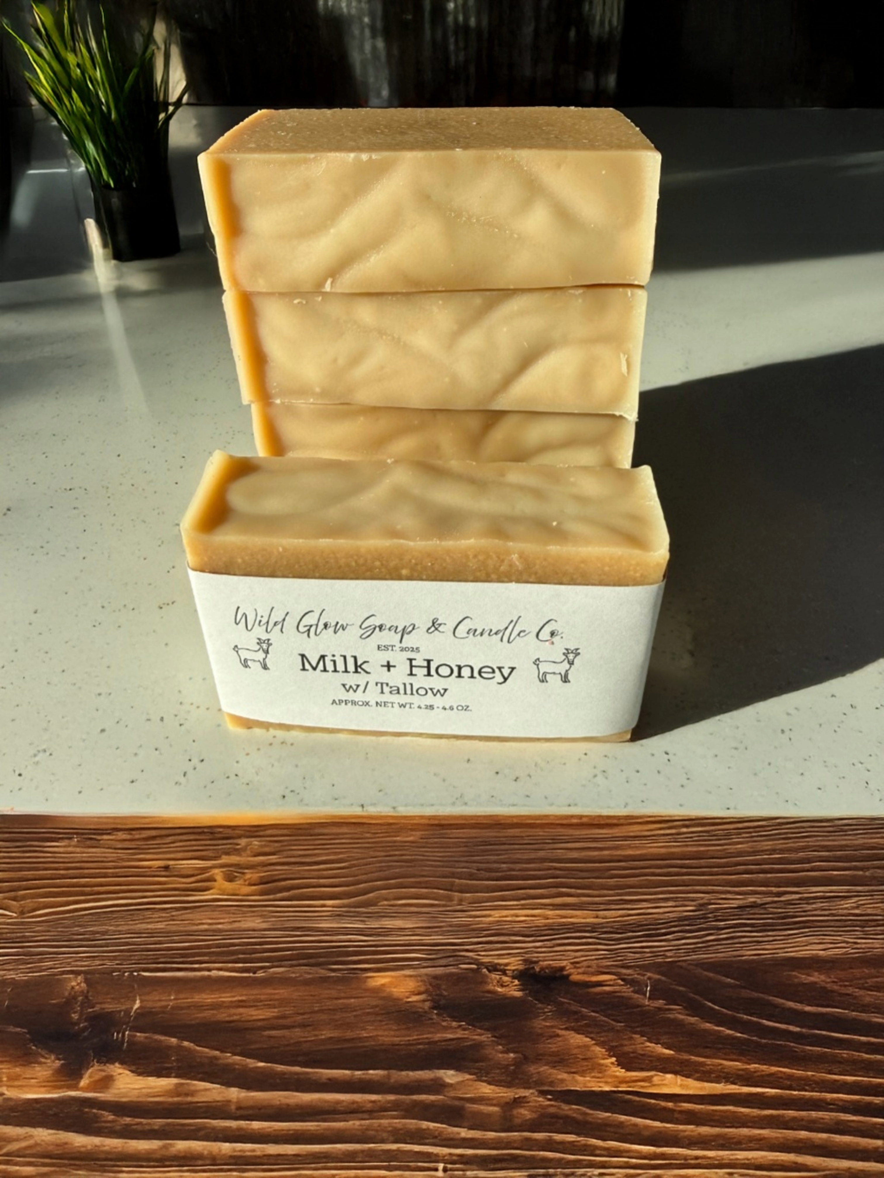 Milk & Honey w/ Tallow Soap - Unscented w/ Goat’s Milk and Organic Oils
