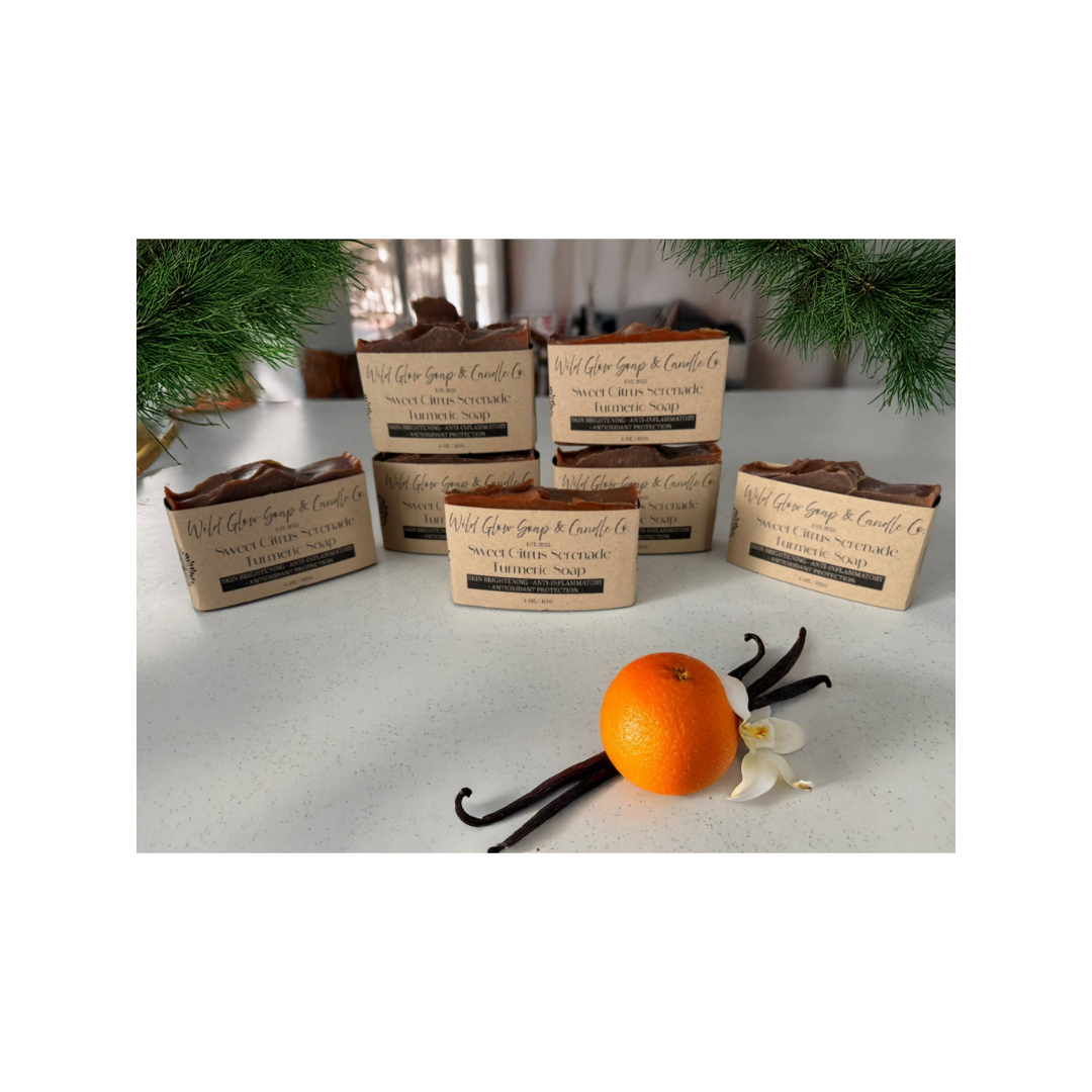 Sweet Citrus Serenade Turmeric Skin Brightening Soap Bar