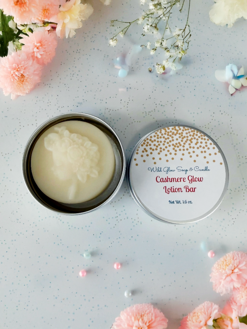 Handmade Cashmere Glow Solid Tallow Lotion Bar w/ Organic Oils